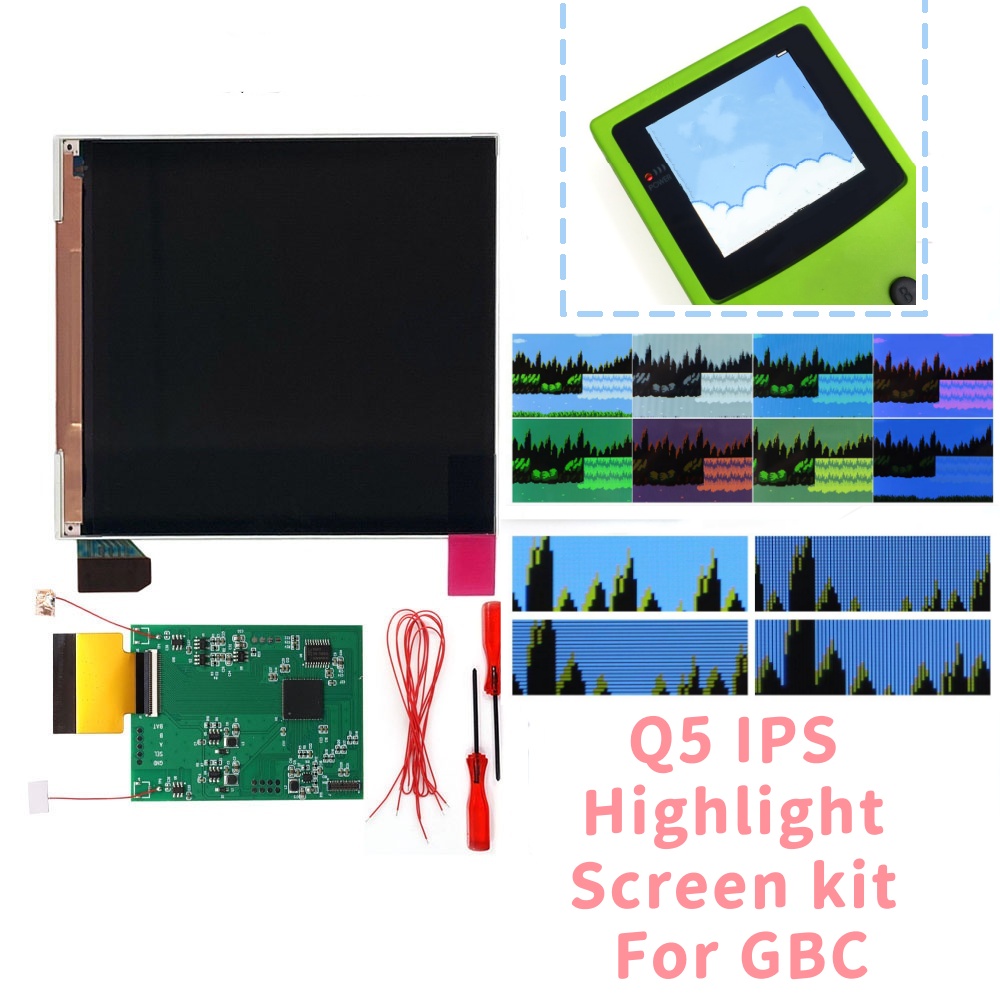 Lcd Screen Arcade - HISPEEDIDO For GBC 3.1' Q5 IPS
