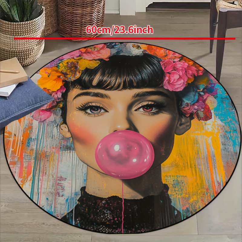 Bubble Gum Machine - Graffiti Art Woman With Floral Head