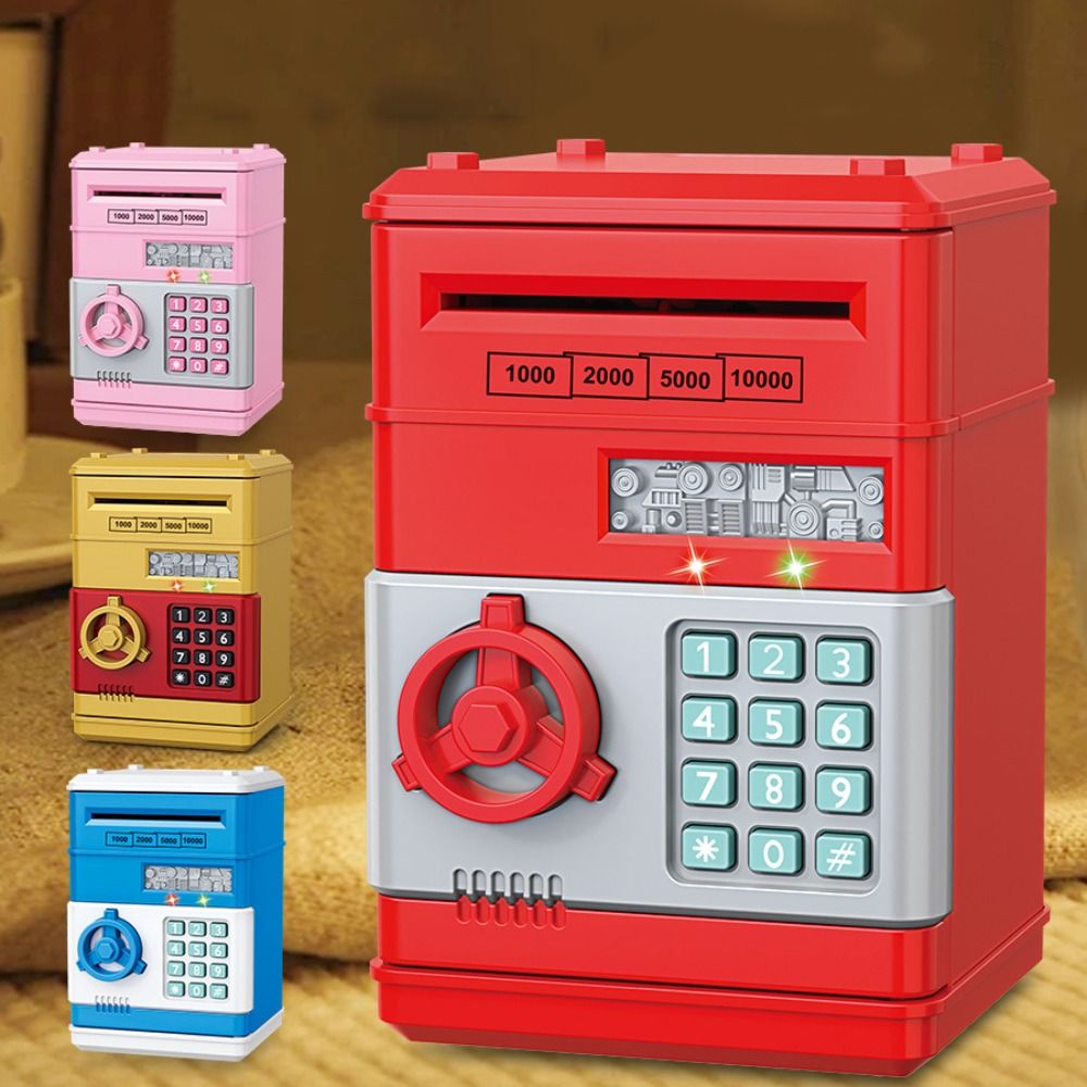 Coin Operated Kiddie Ride - Electronic Piggy Bank Automatic Mini Safe