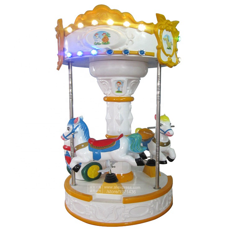 Coin Operated Kiddie Ride - Fiberglass Carousel Horse Christmas Decoration Coin