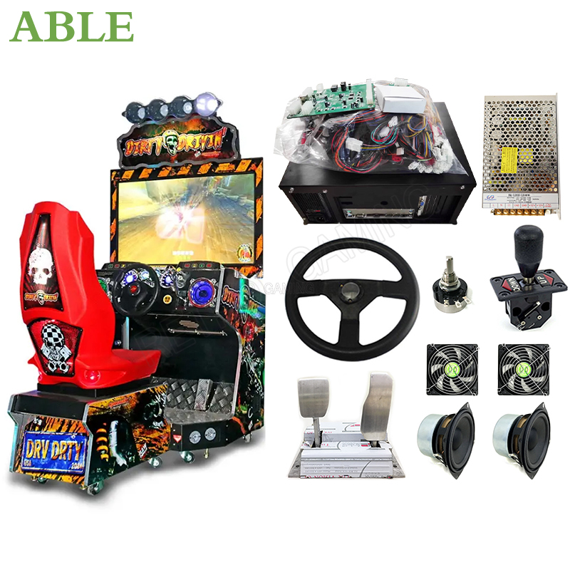 Coin Operated Kiddie Ride - Dirty Drivin Arcade Game Machine DIY