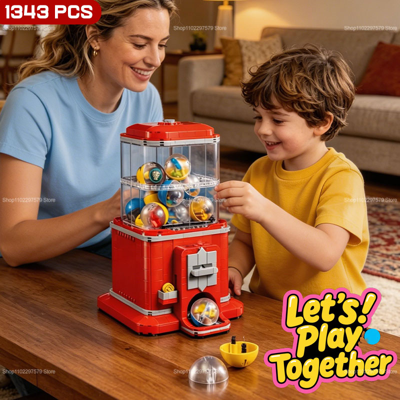 Arcade Games And Vending - 1343 PCS Vending Machine Building Blocks