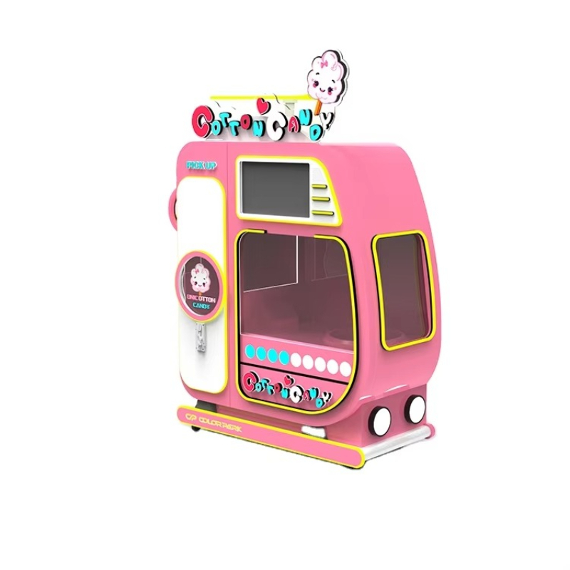 Bill Acceptor Vending - Colorful Automatic Cotton Candy Vending Machine