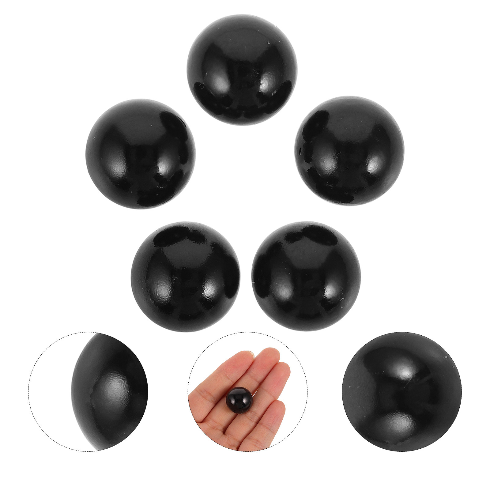 Pinball Machine - 5Pcs Pinball Machine Replacement Balls Black