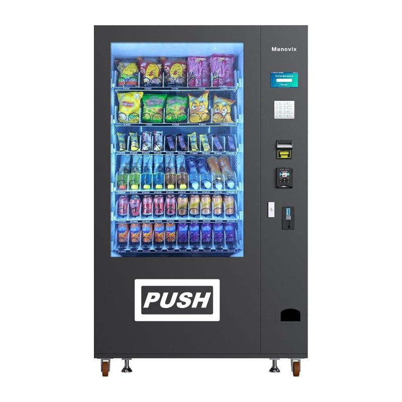 Bill Acceptor Vending - Customized Large 60 Slots Snack Drink