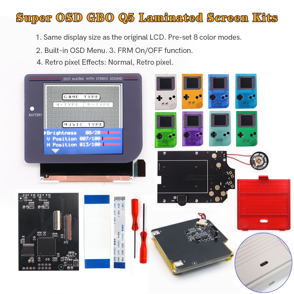Rechargeable Gray/Black/White  - огляд і ціна Lcd Screen Arcade