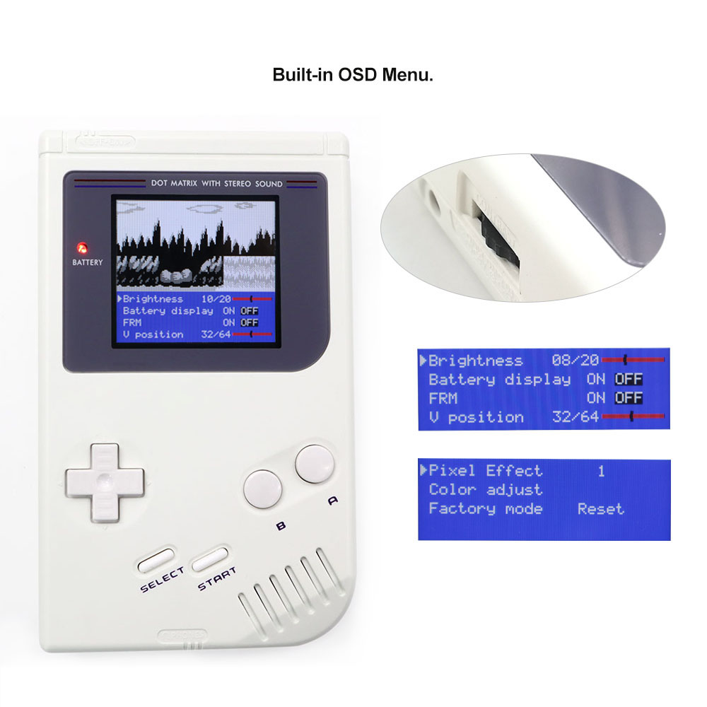 Rechargeable Gray/Black/White  - огляд і ціна Lcd Screen Arcade
