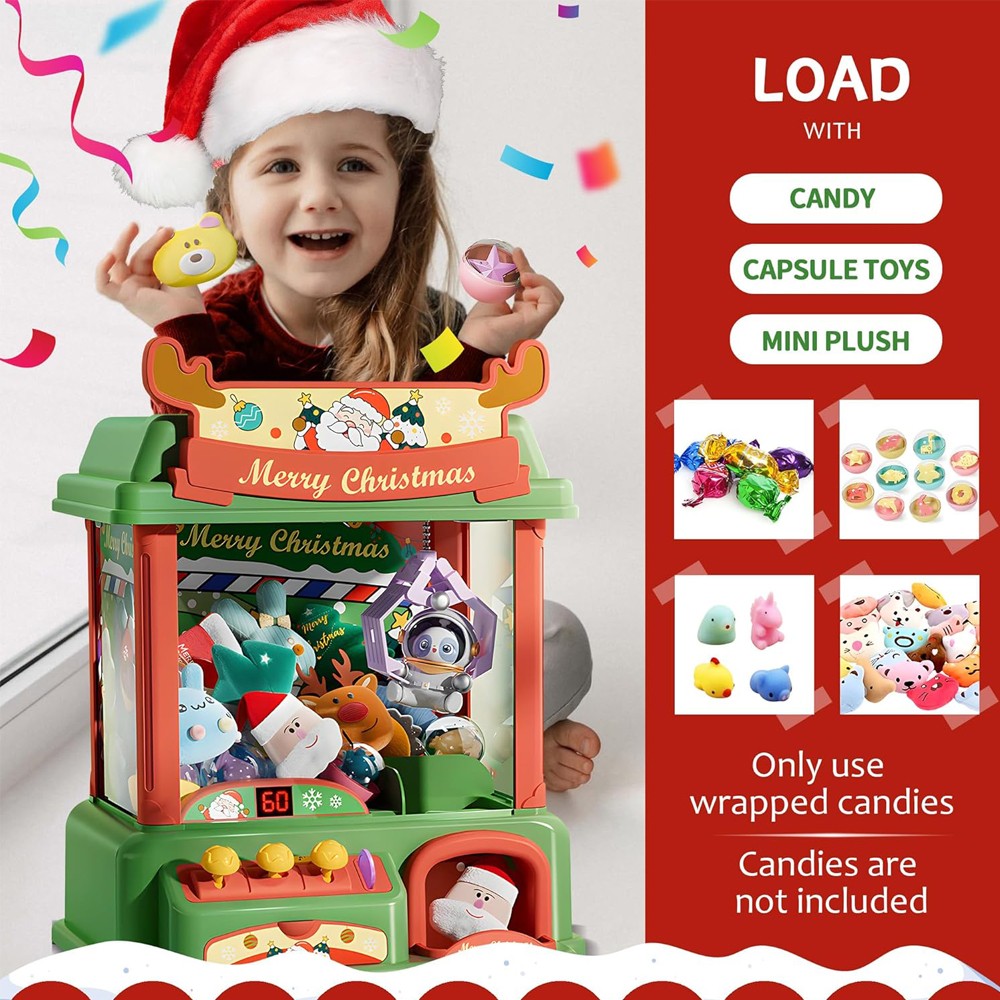 Christmas Claw Machine For Kid - огляд і ціна Arcade Games And Vending