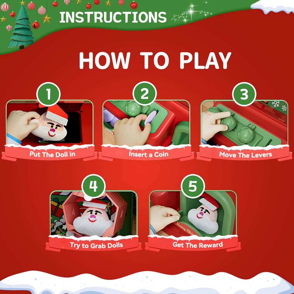 Christmas Claw Machine For Kid - огляд і ціна Arcade Games And Vending