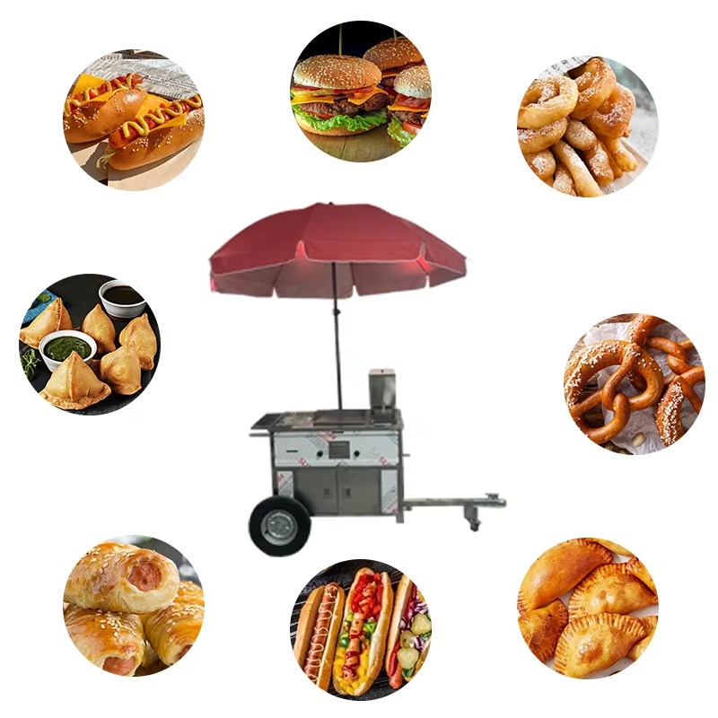 Portable Stainless Steel Food  - огляд і ціна Hot Dog Vending Cart