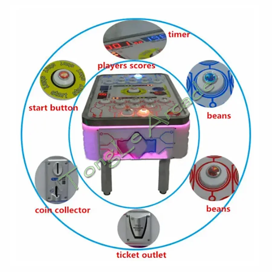 Naughty Beans DIY kit, Coin op - огляд і ціна Whack A Mole Arcade