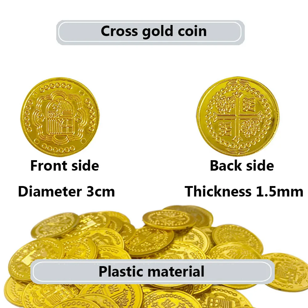 100/200PCS Plastic Pirate Gold - огляд і ціна Arcade Game Coin