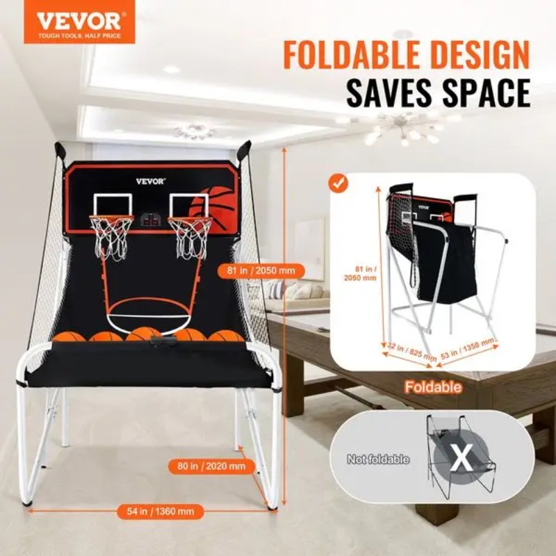 【Hot Item】Foldable Basketball  - огляд і ціна Arcade Games & Vending Llc Photos