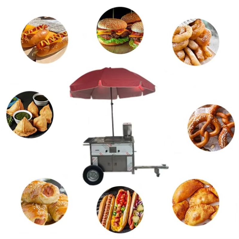 Towable Stainless Steel Hot Do - огляд і ціна Hot Dog Vending Cart