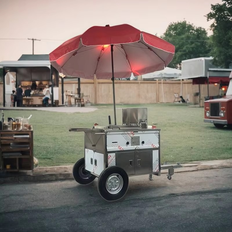 Towable Stainless Steel Hot Do - огляд і ціна Hot Dog Vending Cart