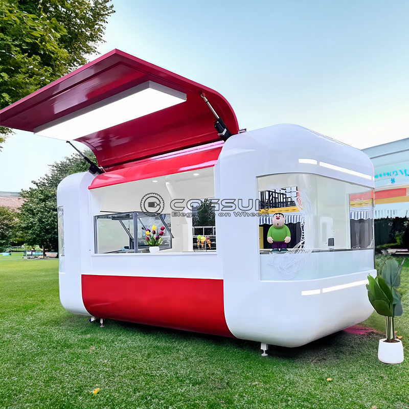 Street Mobile Food Trailer Piz - огляд і ціна Hot Dog Vending Cart