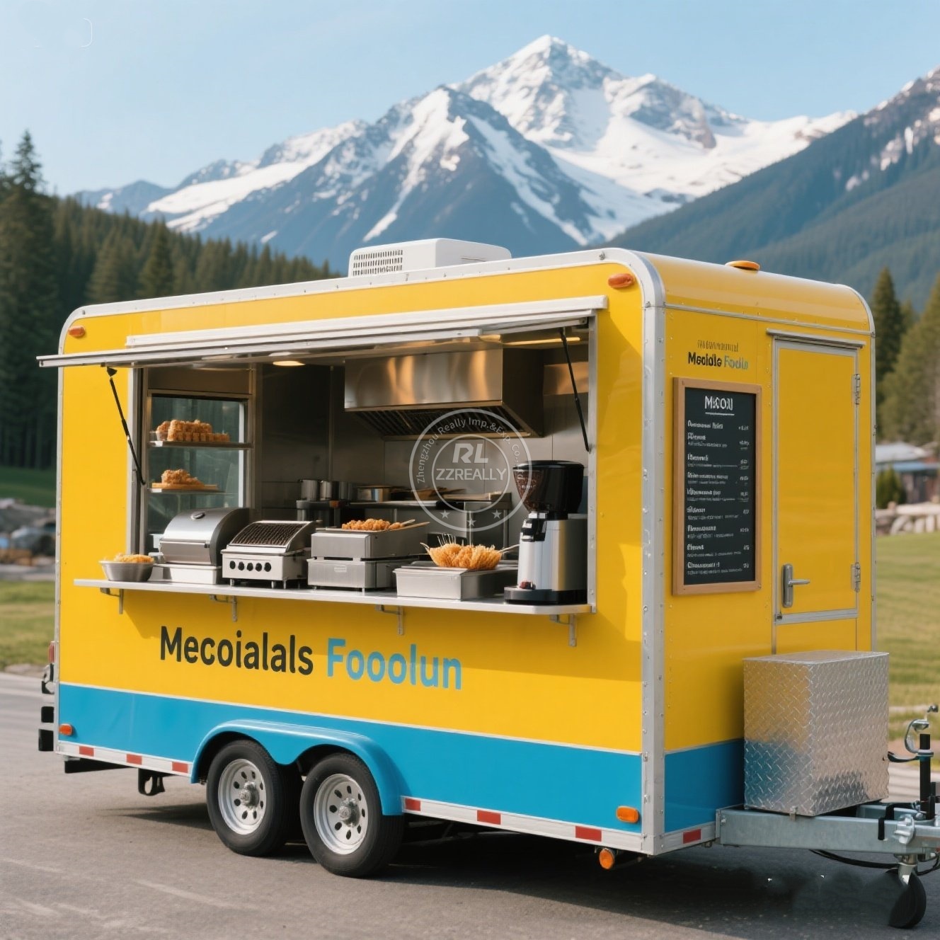 Customizable Food Trailer Manu - огляд і ціна Hot Dog Vending Cart
