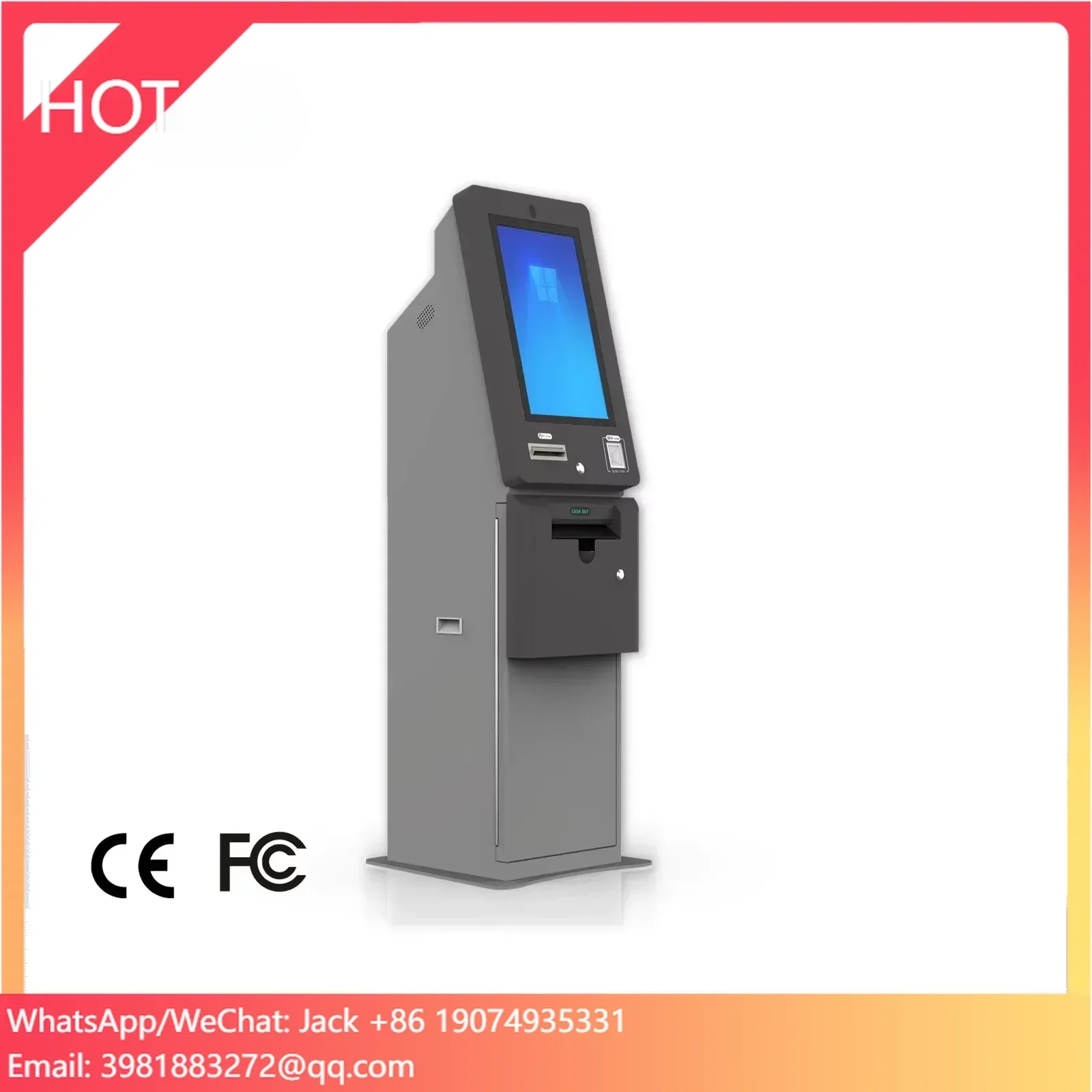 Metal ATM Kiosk Ticket Redempt - огляд і ціна Ticket Redemption Machine