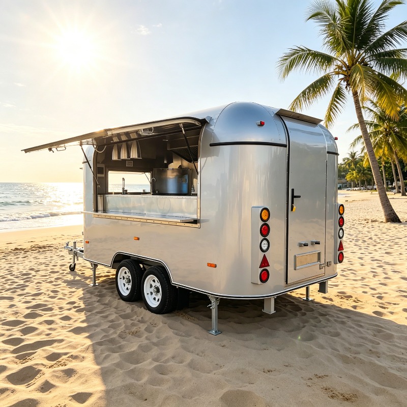 Customized Food Truck Mobile w - огляд і ціна Hot Dog Vending Cart