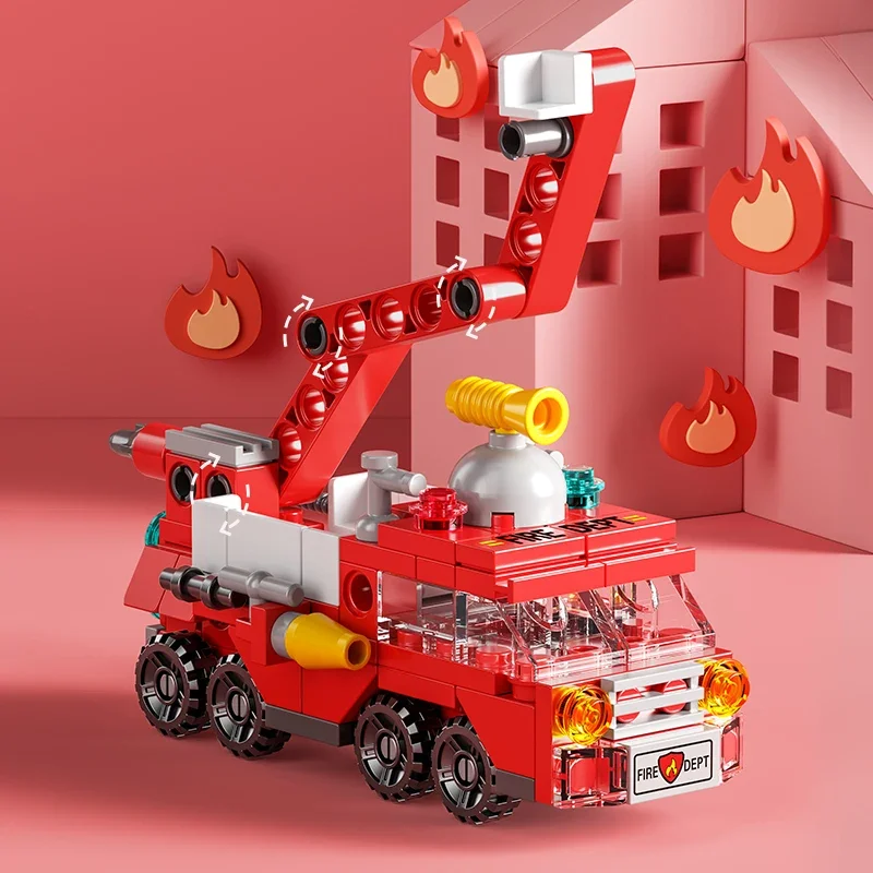 City Fire Car Building Blocks  - огляд і ціна Claw Crane Machine