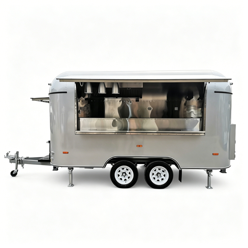 Food Cart Mobile Trailer Custo - огляд і ціна Hot Dog Vending Cart