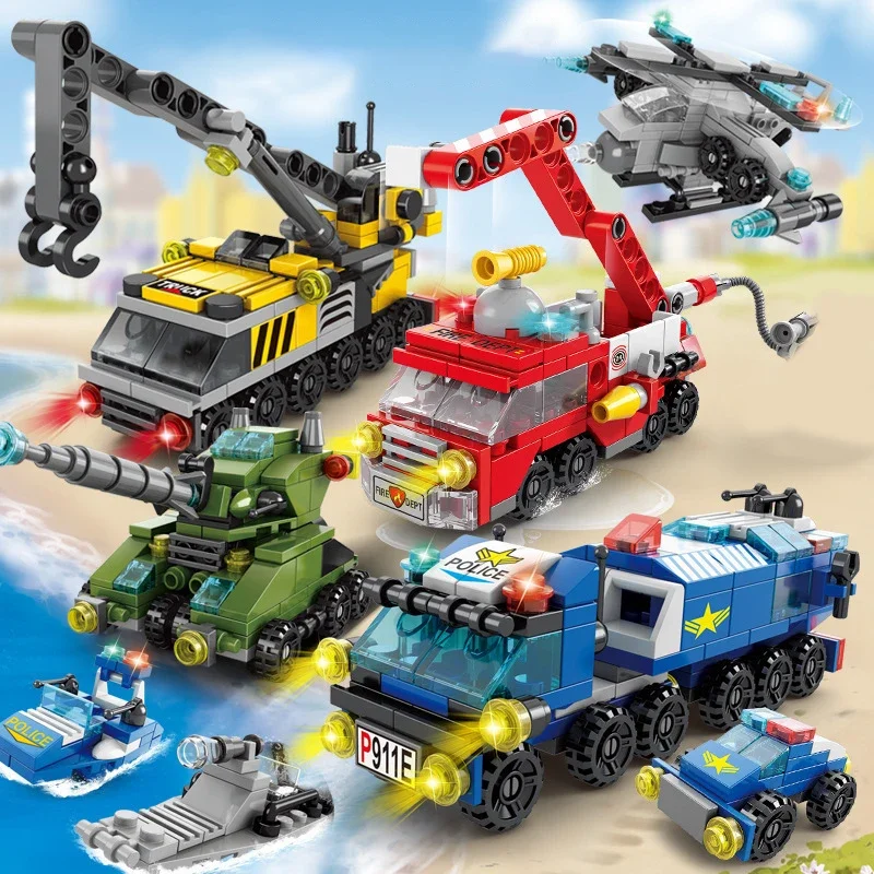 City Fire Car Building Blocks  - огляд і ціна Claw Crane Machine